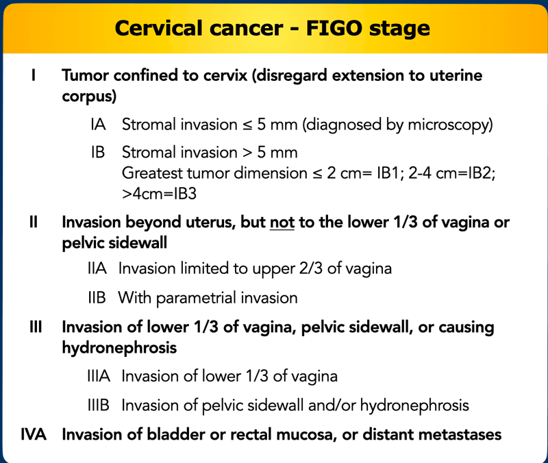 Revised Cervical Cancer Staging BQSHA Revised Cervical Cancer Staging BQSHA