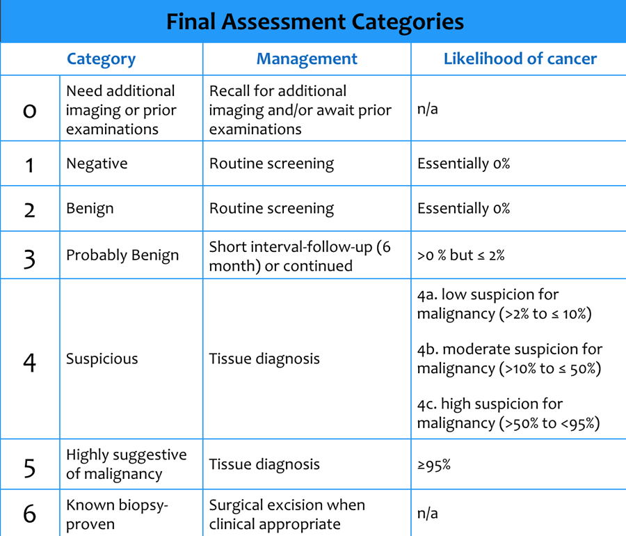 Bi Rads Classification 2024 Vyky Amaleta