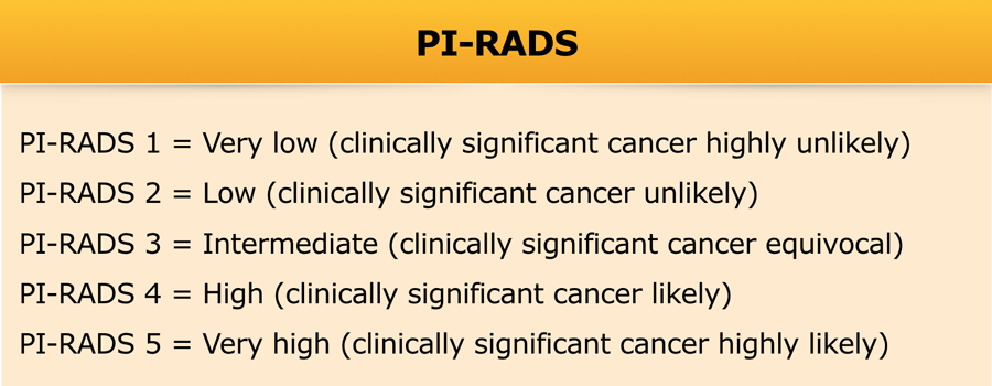 pi rads 4 próstata significato